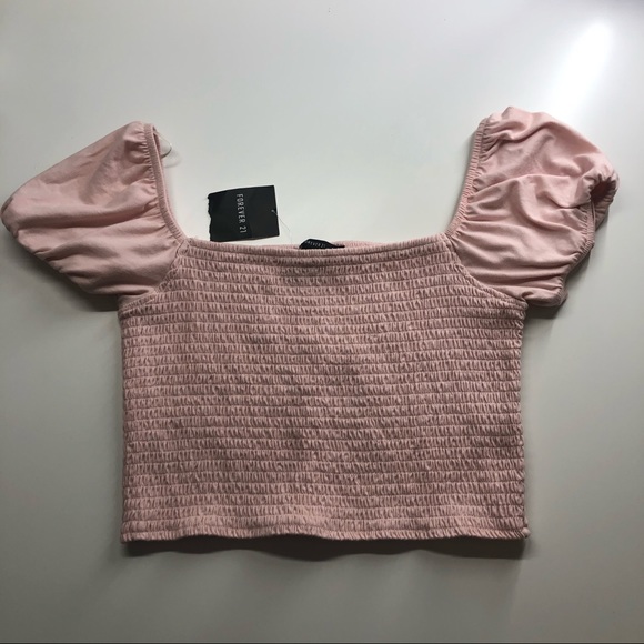 Forever 21 Pink Crop Top - Picture 1 of 3